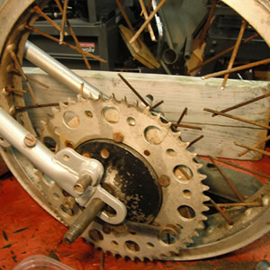 Bultaco Alpina Rear wheel